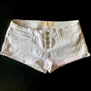 ALMOST FAMOUS White Jean Shorts